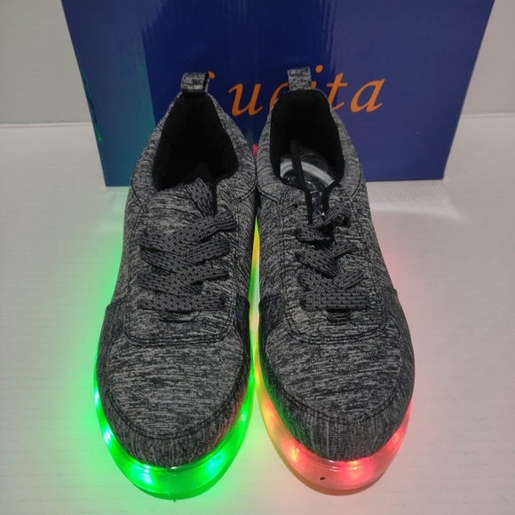 LUCITA SHOES WOMEN'S STYLE LIGHT-002COLOR BLACK/G - Picture 4 of 16